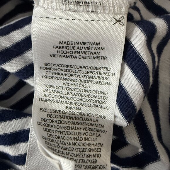 Polo Ralph Lauren Top Women's Large Crew Neck Short Sleeve T-Shirt Logo Stripe - Picture 11 of 12